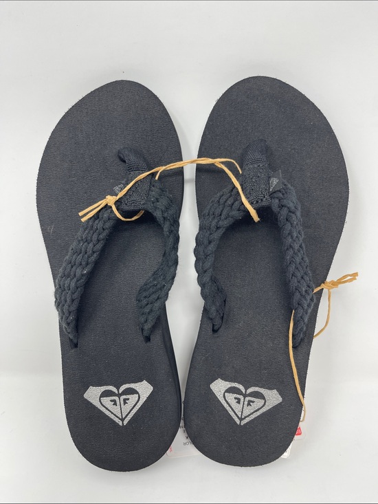 Roxy Shoes - Roxy Women's Black Braided Thong Sandals